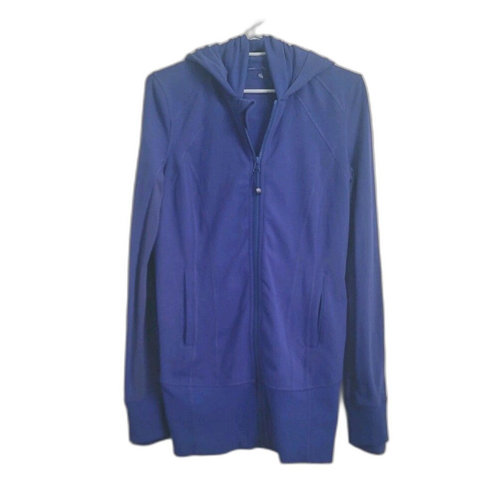 Lululemon Athletica Womens Stride II Hooded Jacket Sapphire Blue Size 6
